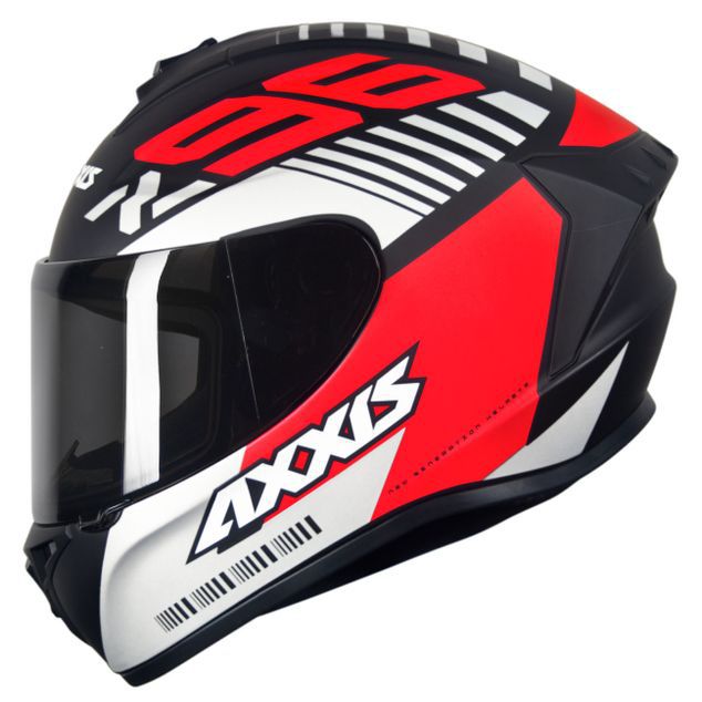 Capacete Axxis Draken Z96 Preto e Vermelho - KASUGA MOTO PECAS