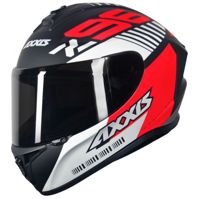 Capacete Axxis Draken Z96 Preto e Vermelho - KASUGA MOTO PECAS