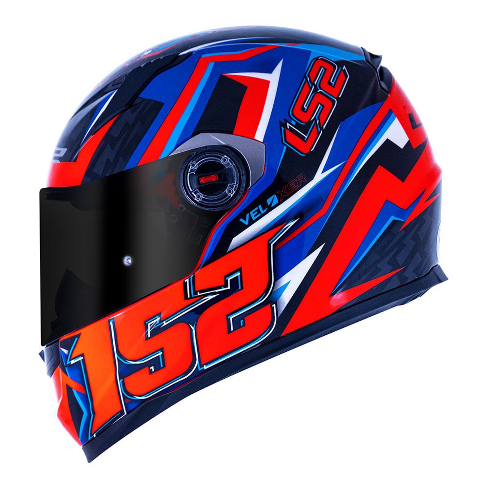 Capacete Ls2 FF358 Veloxer Laranja - KASUGA MOTO PECAS