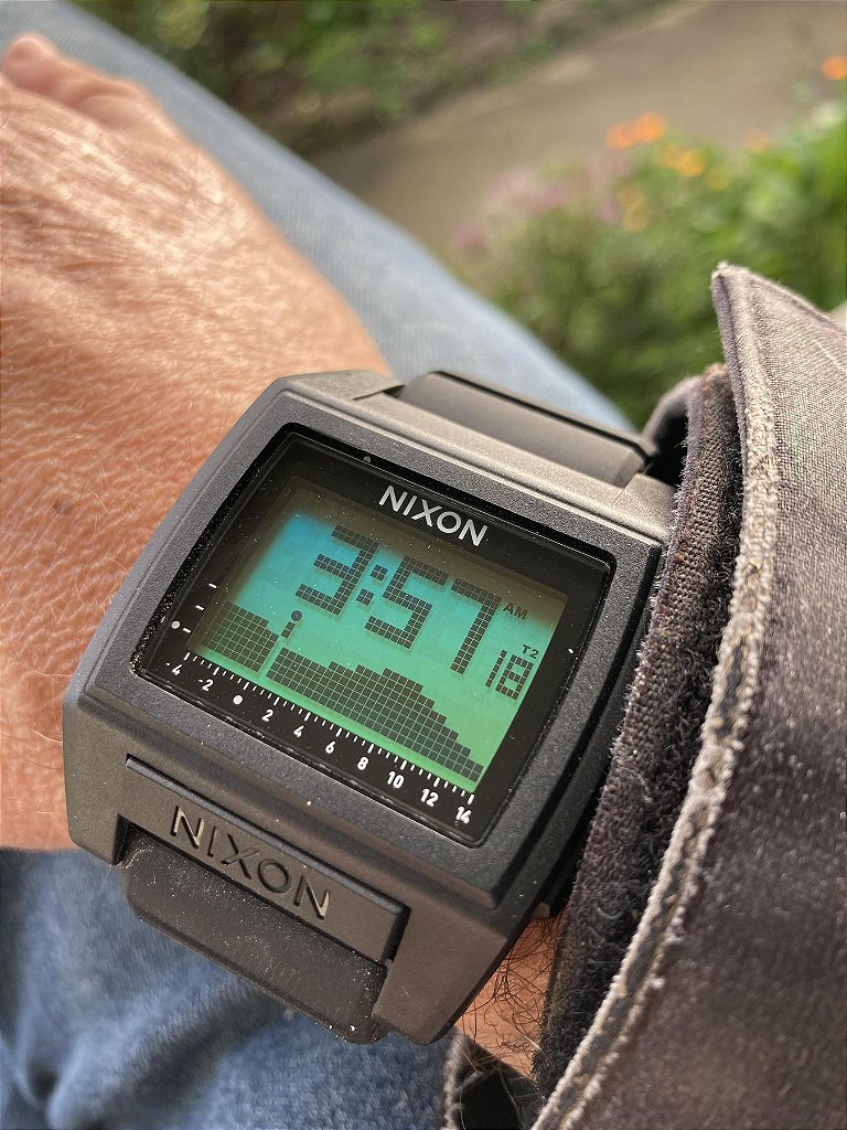 NIXON BASE TIDE PRO オリーブ Relógio Nixon Base Tide Pro Preto/Verde Positivo - Magica Sports