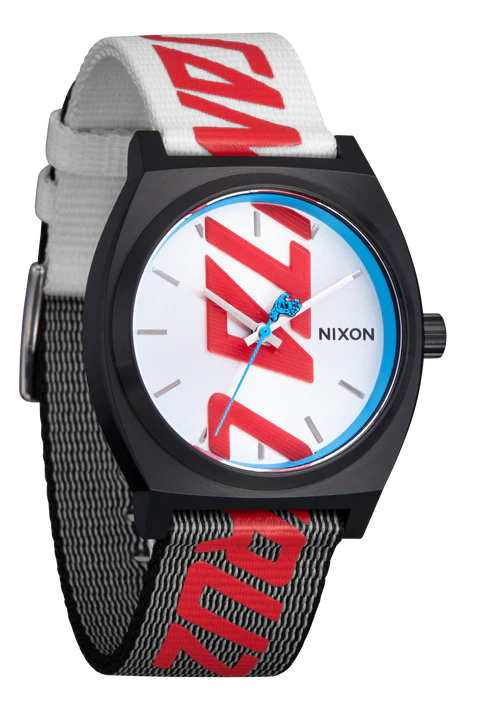 Relógio Nixon X Santa Cruz Time Teller Preto / Prata - Magica