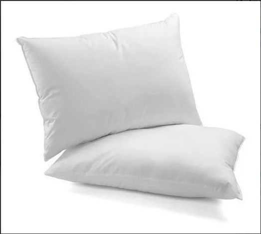 Kit 2 Travesseiros Fibra Silicone 100% Algodão 70cm x 50cm Branco - Compre  Online Cama, Mesa e Banho.