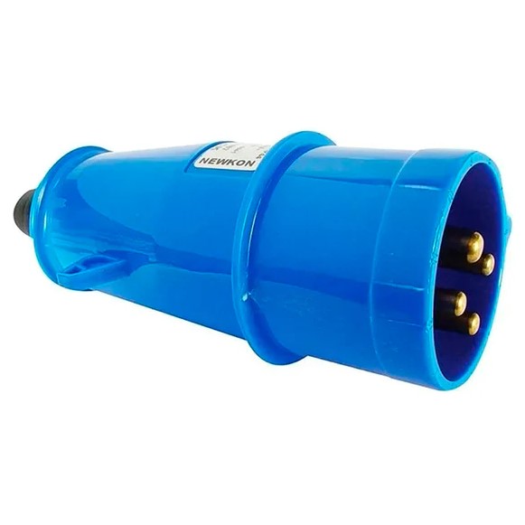 Plug 3p+t 32a 200/250v 9h Azul 4279 - Steck - Loja online de