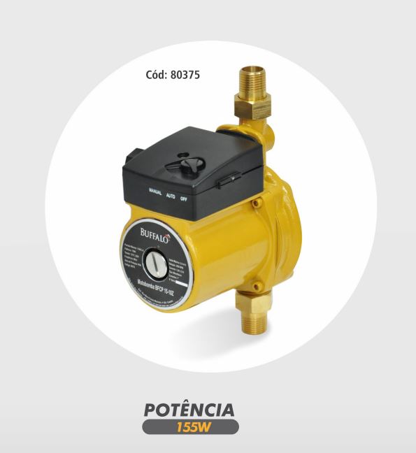 Bomba Elétrica Pressurizadora Bfcp 15-10z 0,2cv 220v Buffalo