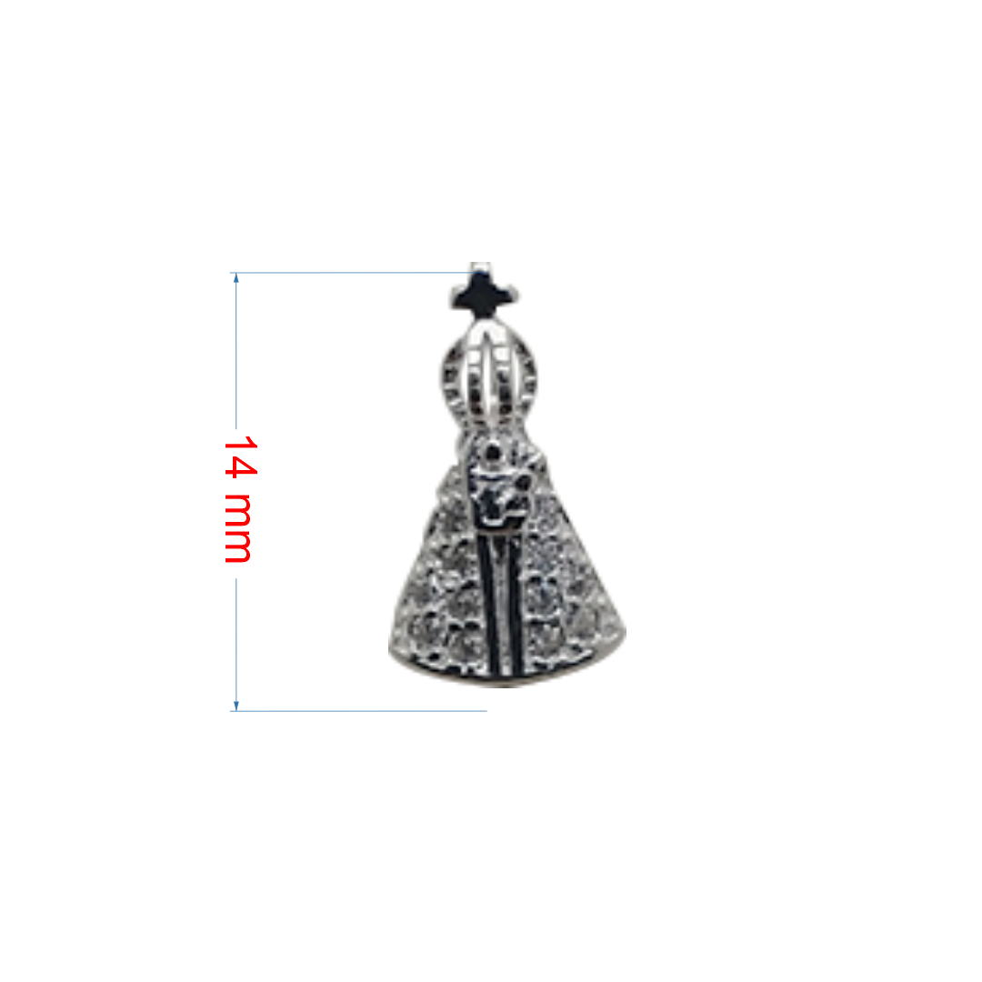 Pingente de prata 925 Nossa Senhora Aparecida