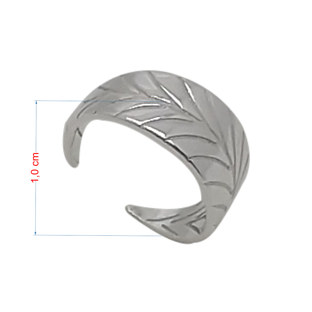 Piercing de prata 925 folha