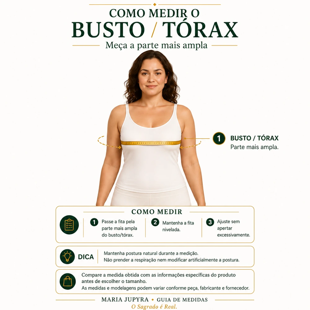 Como medir busto ou tórax com fita métrica ao redor da parte mais ampla