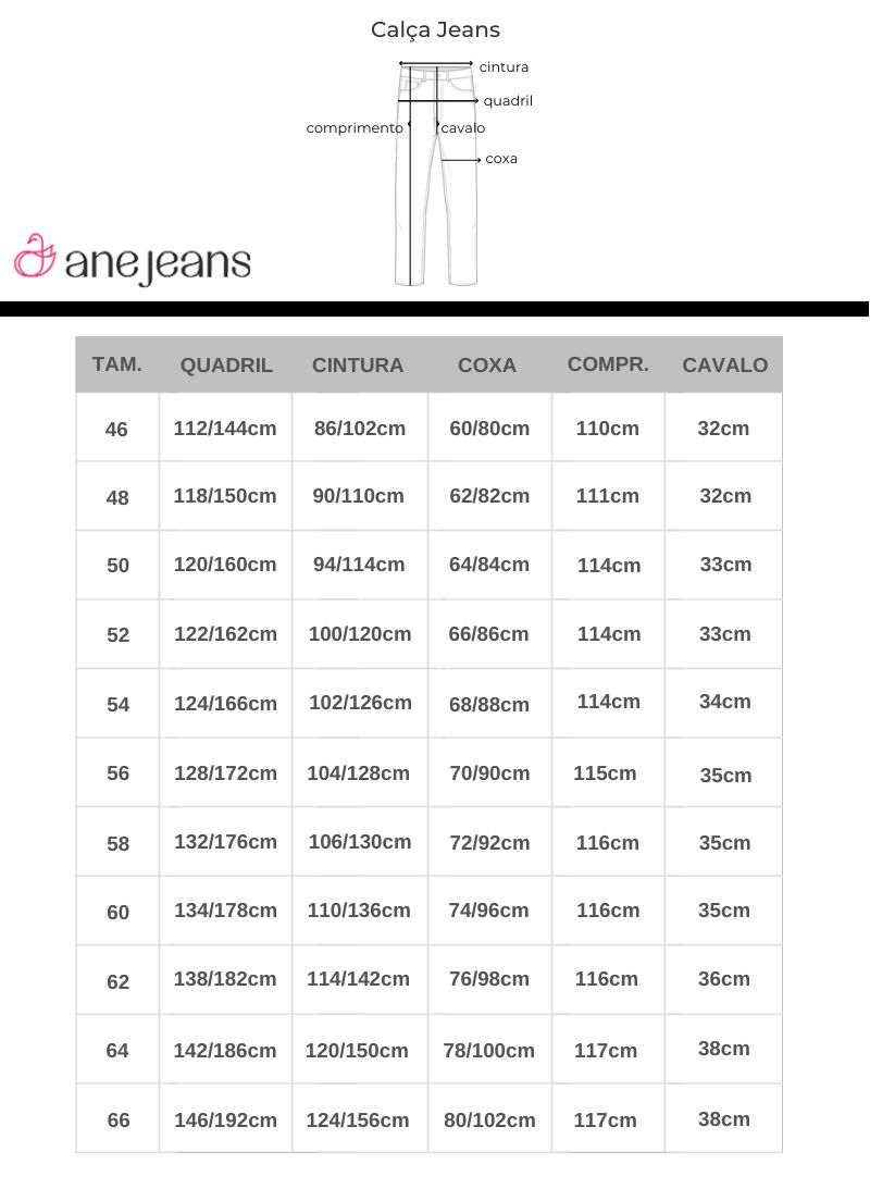 Calça Jeans Ane Plus Size Skinny Fabilene Azul - Ane Jeans - 13 Anos
