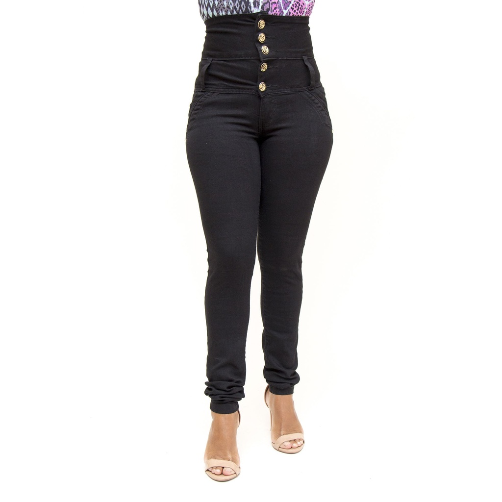 calça preta feminina cintura alta