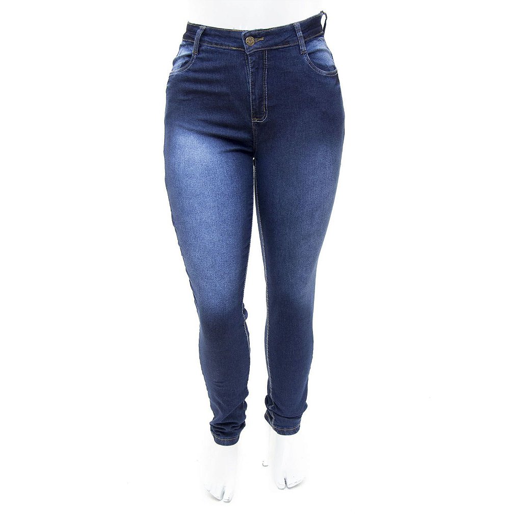 calça jeans preta feminina plus size
