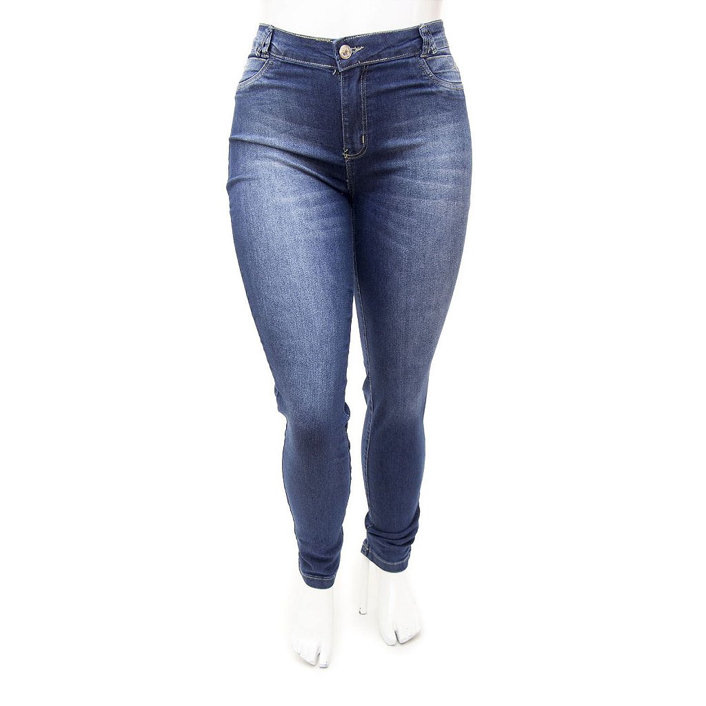 calça jeans feminina basica cintura alta