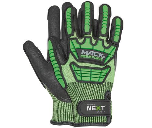 LUVA IMPACTO RESIST. CORTE PALMA ANTIDERRAPANTE FECH. VELCRO MACK