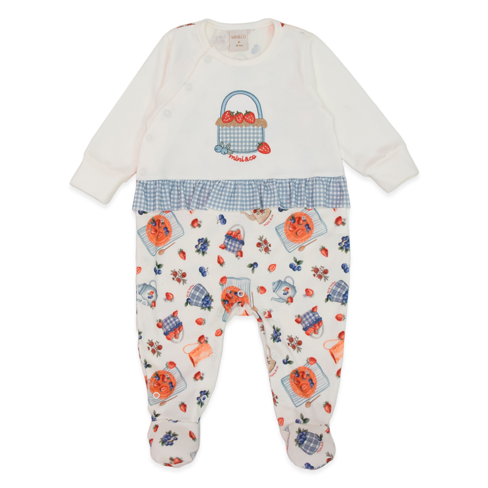 Macacão Bebê Manga Longa Com Babadinho Mini Co Barãozinho