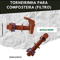 Torneirinha para Composteira Doméstica (Bitola 35mm)