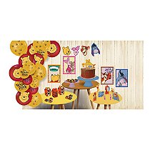 Kit Decoração Completo Só Um Bolinho Ursinho Pooh Para Festa