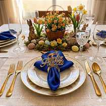 Kit 12 Porta Guardanapo Páscoa Jogo Mesa Posta Souplast