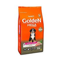 Ração Golden Mega para Cães Adultos de Porte Grande Sabor Frango e Arroz - 15 kg