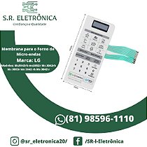 Membrana Teclado Forno Microondas LG Ms3042RB Ms3052R / Ms 3042Rb Ms 3052r / Ms 3042 rb Ms 3042 r