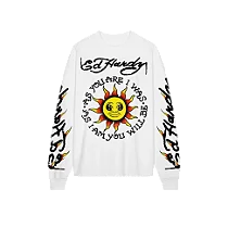 Longsleeve Tee Ed Hardy "Suns Messenger" White