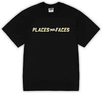 Camiseta Survival x Places + Faces Logos Preta