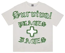 Camiseta Survival x Places + Faces Airbrush Off White
