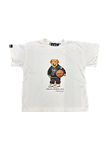 Camiseta Infantil Oversized Fita Corp ViraLata Caramelo Off White
