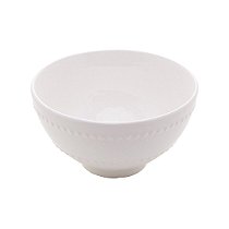 Bowl de Porcelana New Bone Pearl Branco 12,5x7cm