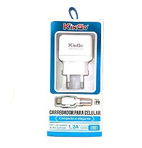 Carregador Celular Kingo I8 1,2 A Branco