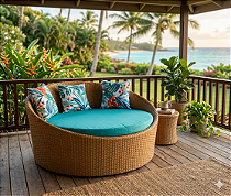 Chaise Lounge Redonda Dolce Riviera