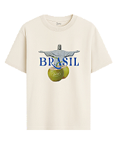 Camiseta Fyre Brasil - Oversized Off White