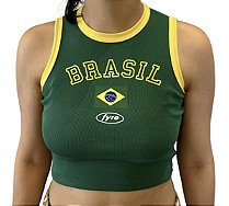 Top Regata Fyre Brasil (Preta ou Verde)