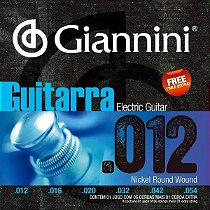 ENCORDOAMENTO PARA GUITARRA NIQUEL 0.012" GIANNINI