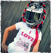 Camiseta i love moto