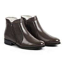 Bota Zíper Cano Baixo Café J Neves Boots