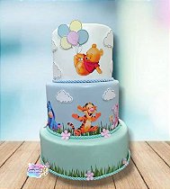 Bolo Fake Ursinho Pooh
