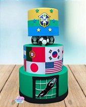 Bolo Fake Copa do Mundo 2026