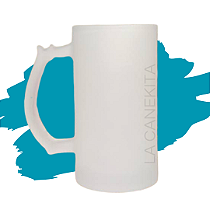 Caneca de Vidro Jateado Personalizada - Chopp Para Personalizar