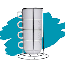 Torre Com 4 Xícaras Personalizadas