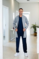 Jaleco Masculino - Theo -Chumbo