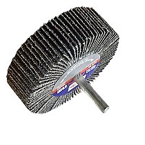 Roda Lixa com Haste Micro Retifica 75mm x 25mm DISFLEX