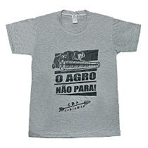 Camiseta O AGRO NÃO PARA - Mescla