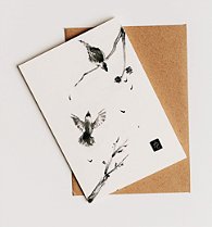 Cartão postal - Pássaros