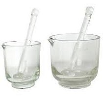 GRAL DE VIDRO COM PISTILO