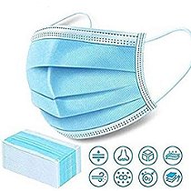 Máscara Cirúrgica Tripla Descartável Caixa com 50 Unidades