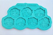 Molde de Silicone K-pop desenho BTS