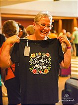 Camiseta SERVI AO SENHOR COM ALEGRIA - ADULTA feminina
