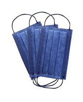 Máscara Descartável Com Filtro Infantil Azul Marinho Caixa com 50 Unidades