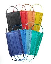 Máscara Descartável Com Filtro Infantil Cores Sortidas Kit Menino Caixa com 50 Unidades