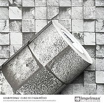 Papel De Parede Cubos 3D - 1,22m de largura