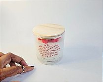 Vela aromática framboesa e pimenta rosa 170G Especial Amor |bemthivi